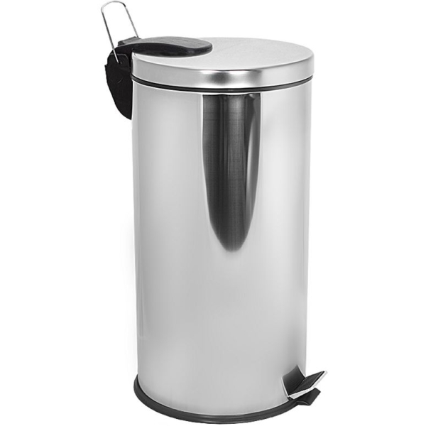 Kosz na śmieci ze stali polerowanej 40l
